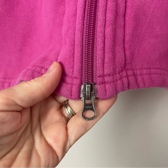 Columbia Zip-Up Sweatshirt – Bright Pink, Size Large - Picture 2 of 9